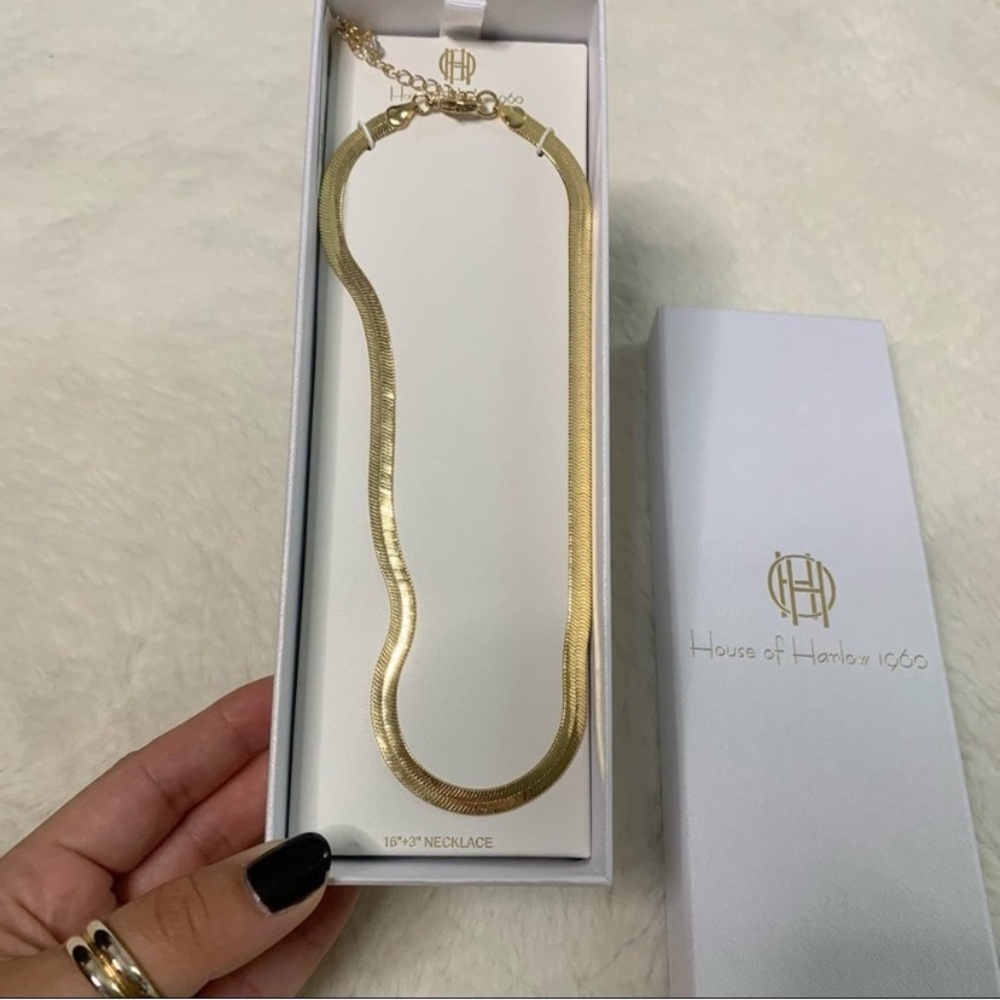 House of Harlow 1960 Gold Necklace